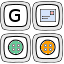 Icon of Gmail Buttons