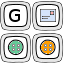 Symbol von Gmail Buttons