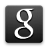 Icona di Black Google Mobile