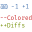 Icon of Colored Diffs