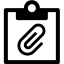 Symbol von Anhang aus Zwischenablage