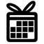 Symbol von Geburtstagskalender