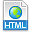 Pictogram van HTML Source Editor