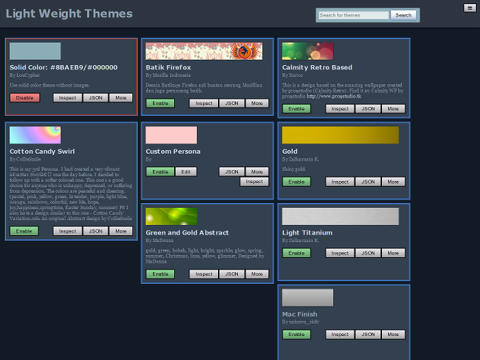 Firefox Themes & Skins