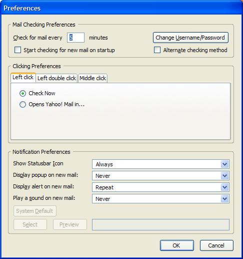 Yahoo! Mail Notifier