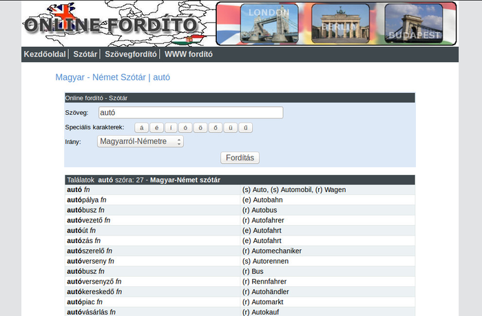 Magyar-Német szótár :: Add-ons for Firefox