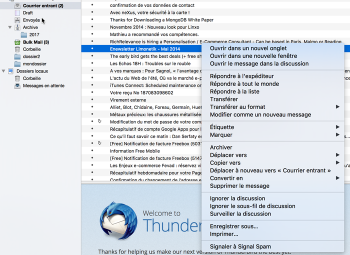 Signal Spam :: Modules pour Thunderbird