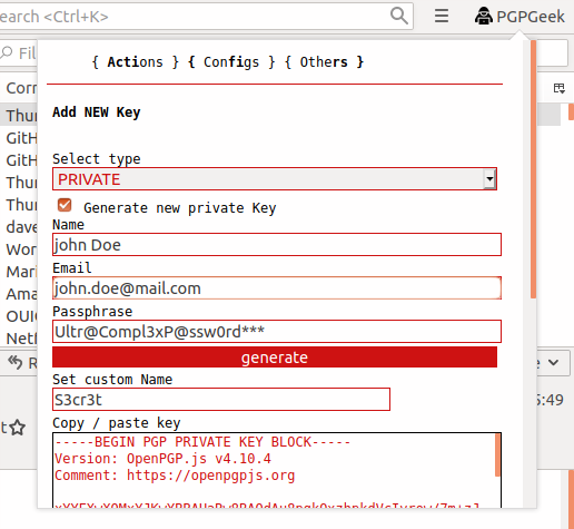 PGPGeek :: Add-ons für Thunderbird