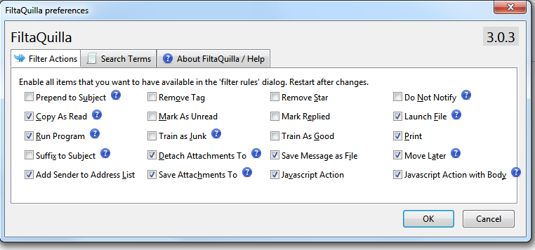 FiltaQuilla :: Add-ons for Thunderbird