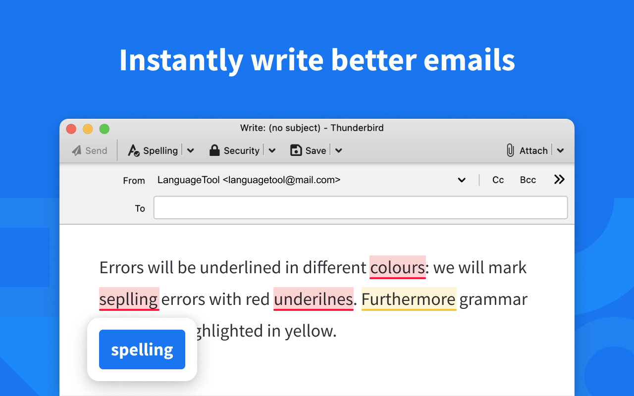 Grammar and Spell Checker — LanguageTool :: Add-ons for Thunderbird