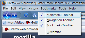 Firefox Menu discussion - mozillaZine Forums