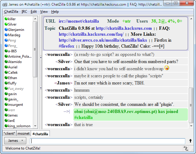 ChatZilla :: Add-ons for Firefox