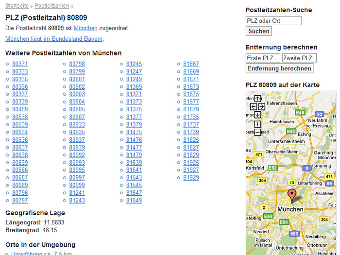 German ZIP-Codes :: Add-ons for Firefox