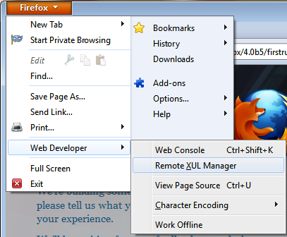 Remote XUL Manager :: Add-ons for Firefox