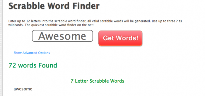 scarbble word finder