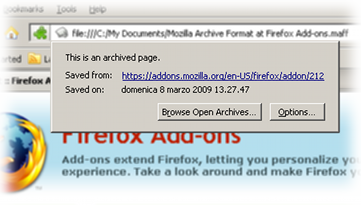 Mozilla Archive Format, with MHT and Faithful Save :: Add-ons for Firefox