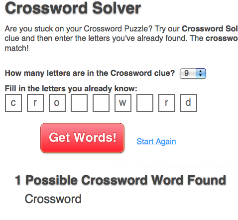 Puzzle answer crossword clue