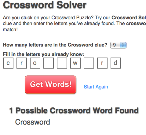 Crossword Solver :: Add-ons for Firefox