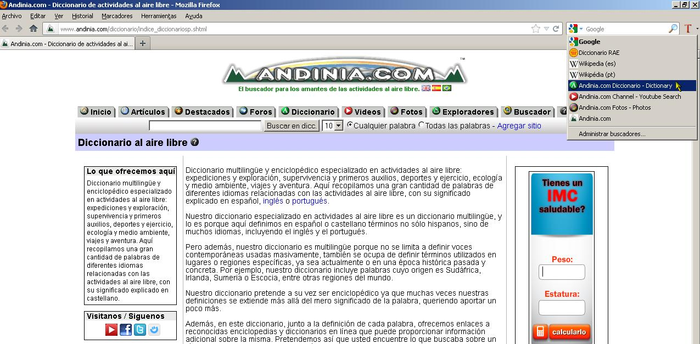 Andinia Com Diccionario Dictionary Breiseain Le Haghaidh Seamonkey