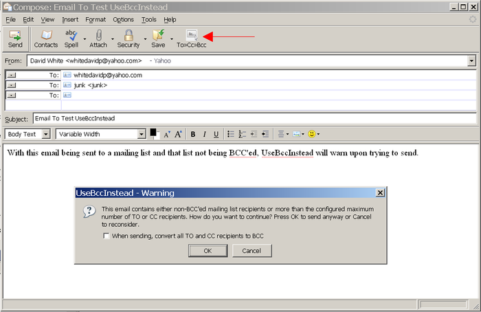 thunderbird email not sending