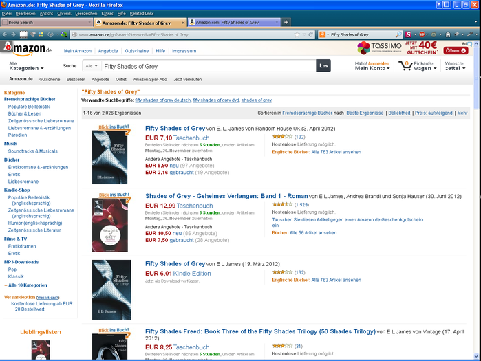 Amazon (co.uk,com,de,ca,fr,..) + Searchsuggestions :: Add-ons for Firefox